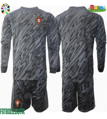 Portugal Målvakt Bortaställ Barn EM 2024 Långärmad (+ Korta byxor)